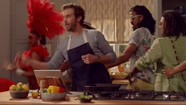 Party de cuisine en famille